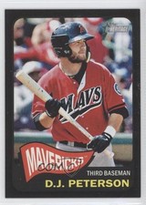 2014 Topps Heritage Minor League Edition Black 64/105 DJ Peterson #31 2d7