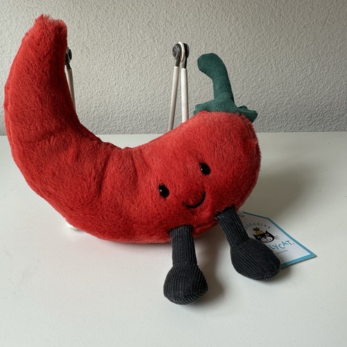 Jellycat I AM AMUSEABLE CHILLI PEPPER Luxury Plush, Authentic, US Seller, NWT! - Afbeelding 1 van 4