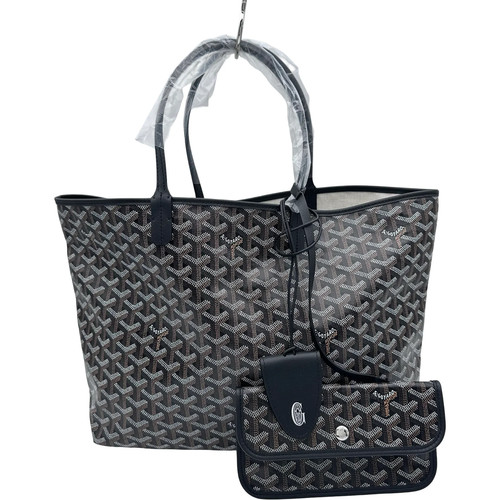 GOYARD Saint Louis PM Black Goyardine Canvas #587