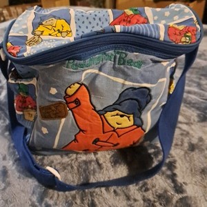 Vintage Paddington Bear Baby Bottle Lunch Box Vinyl