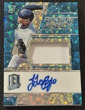 2019 Panini Spectra Rookie Jersey Neon Blue Auto Jonathan Loaisiga /99 Yankees