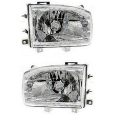  for Nissan for Pathfinder 1999-2004 2pcs Headlight Left and Right Clear Lens 