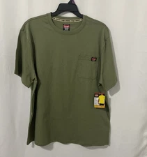 Wrangler Men’s Heavyweight Pen Pocket Tee Shirt Top Green 2XL (50-52) NWT