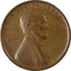 1909 VDB Lincoln Wheat Cent VF Very Fine Details Penny SKU:I26313