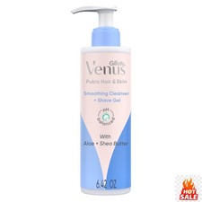 Pubic Hair and Skin2-in-1 Smoothing Cleanser and Shave Gel Women's Shaving-2pack