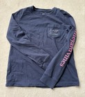 Kid’s Vineyard Vines Longsleeve T-Shirt SMALL (7-8) Navy — photo 1