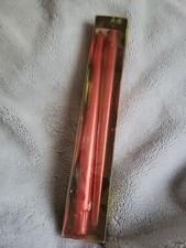 Red Metallic 12" tapers set of 2 candles luminessence in box