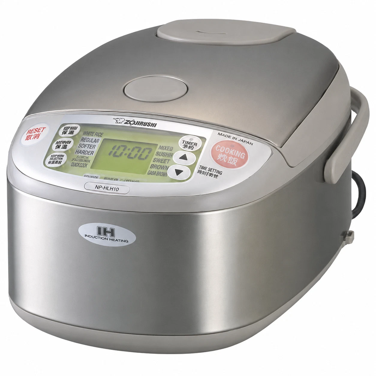 ZOJIRUSHI NP-HLH10-XA IH Rice Cooker 5.5 Cup 220V-230V Stainless SE Plug Japan