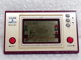 ++Poor Condition Nintendo GAME&WATCH WIDE SCREEN Chef FP-24 Nintendo Game Wide
