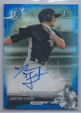 2017 Bowman Chrome - Prospect Autographs Jameson Fisher #CPA-JF Blue...