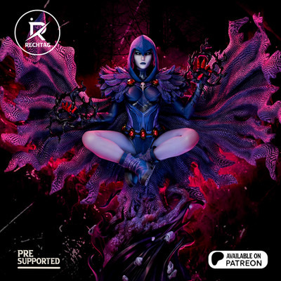 Raven | DC Comics | 3D Printed Sculpture | Unpainted 1:6