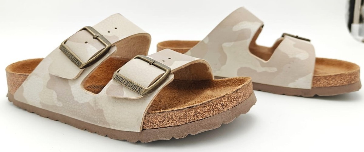 Birkenstock Arizona Desert Soil Camo Sandals Women 7 EU 38 Taupe Sand Birko-Flor View 2