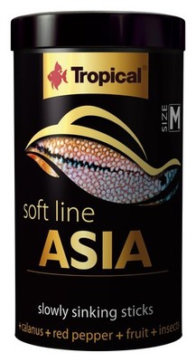 Tropical Soft Line Asia Farbförderndes sinkend Sticks asiatische Fische 250 ml M