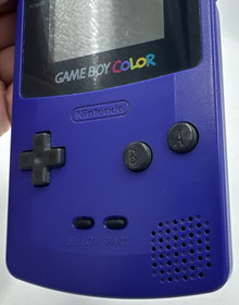 Grape Purple Gameboy Color Handheld with Super Mario Bros Deluxe Very Good Cond