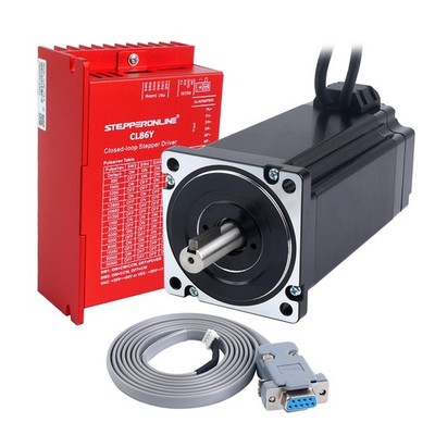STEPPERONLINE 1-Achs Nema 34 Closed-Loop-Schrittmotor Kit 12Nm Motor & Treiber