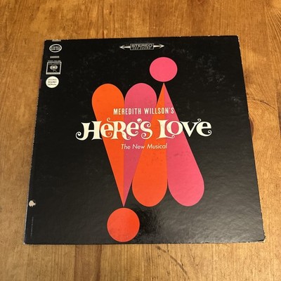 Meredith Wilson's HERES LOVE the new musical  LP vinyl original broadway cast VG