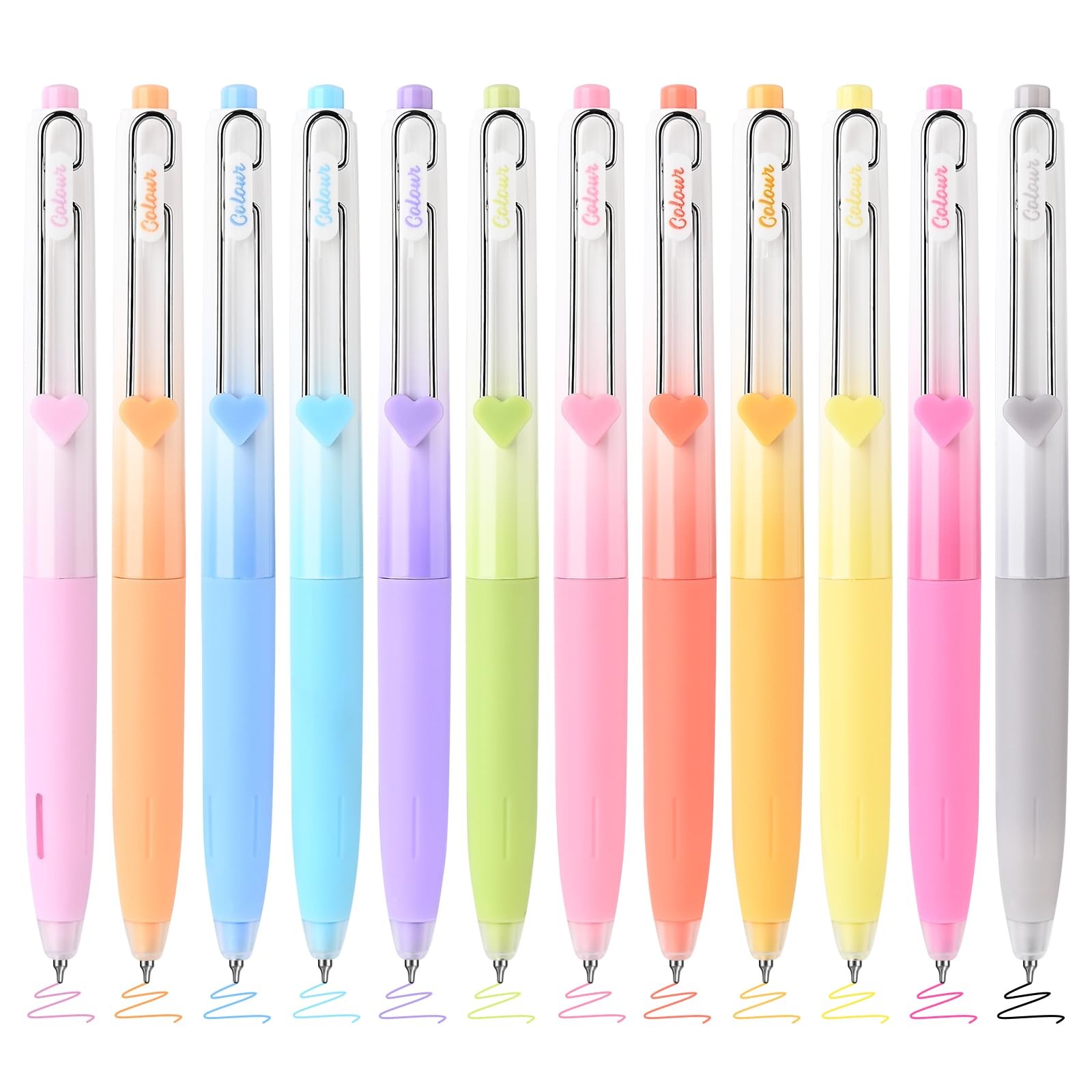 Stylo à encre gel 0.5mm avec débit régulier anti-bavure pour dessin et notes