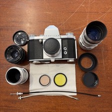 Praktica IV Kamera Set mit Meyer Optik Triopl...