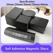 Self Adhesive Magnetic Discs 20/25/30/40mm Flexible Rubber Magnets 1/1.5/2mm DIY