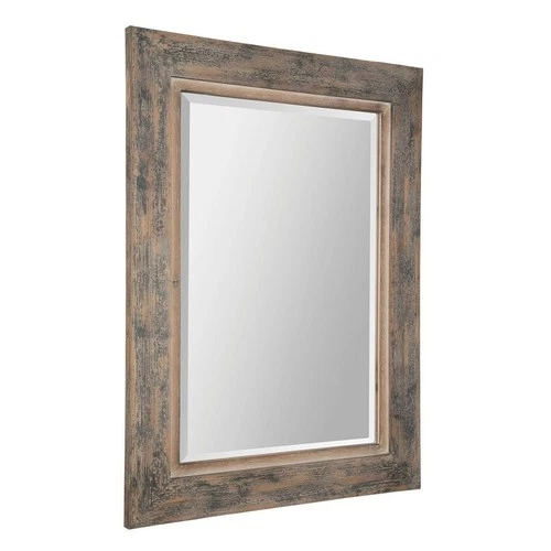 UTTERMOST 13829 BOZEMAN FARMHOUSE MIRROR DISTRESSED SLATE BLUE AGED WOOD FRAME - Picture 4 of 5