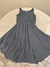 SIMPLY VERA WANG Womans Grey STRETCH uneven Bottom Hem Dress Size XS
