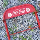 Vintage Coca-Cola Steel Display Rack Piece With Top Sign