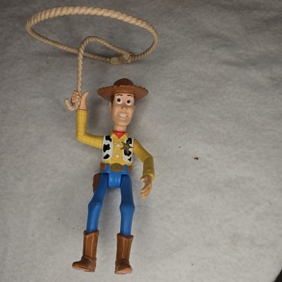 Pre Owned Disney Toy Story Action Figure Woody 1995 Spinning Rope