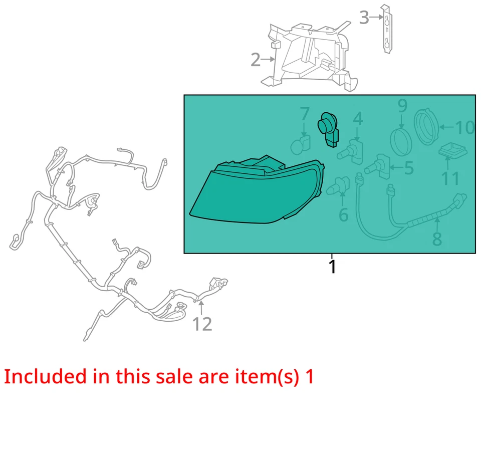 05 06 07 08 09 SAAB 9-7X Headlamp Assembly Right Foto 2 de 3