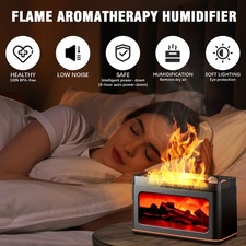 NEW Fireplace Diffuser Humidifier essential oil support, Ultrasonic Aromatherapy