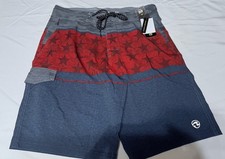 Ocean Current Mens Board Shorts NWT red Blue