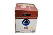 ADI PRO 18/2 500 FT Stranded General Purpose Cable White Unshielded RT-8003501