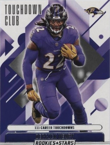 Derrick Henry Panini Rookie Patch Autograph Card Machine Stamped