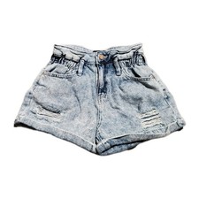 Sincerely Jules Acid Wash Denim Distressed Shorts Women  s Size 1/25