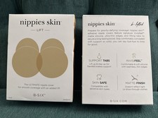 NEW 2-pr NIPPIES SKIN Lift B-Six Nipple Cover Matte D Cups Size 2 L/XL