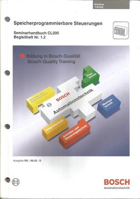 Bosch CNC CC200, SPS-Steuerung CL 200, Asu BOSCH CNC SPS AUTOMATIN 5 Handbücher