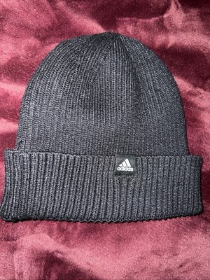 NC State Wolfpack Adidas Black Cuffed Knit Hat Camo Nwot Youth