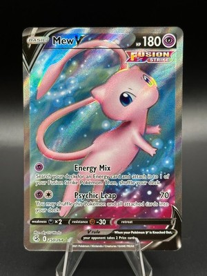 Mew V (Full Art) 250/264 Swsh08: Fusion Strike Holo NM