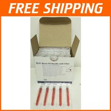 Molded Membrane Blunt Fill Filter Needles - 100 Qty