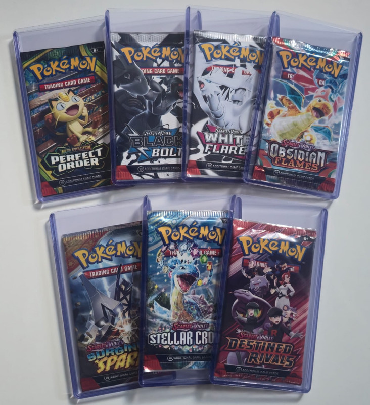10x Booster Pack Toploaders - Trading Cards - Pokemon / One Piece / MTG