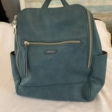 Relic Fossil Blue Pebbled Backpack Adjustable Straps Multiple Pockets  Zipper