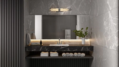 Quoizel PCTAL8624 Talbott 8 Light 24"W LED Bath Bar - Chrome - Picture 7 of 12