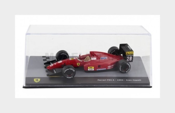 Edicola MX7ALA0053 Ferrari F1 F92A N 28 Season 1992 Ivan Capelli Mit Vitrine-image