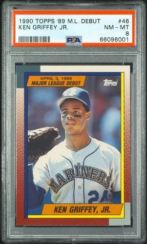 1990 Topps '89 M.L. Debut #46 Ken Griffey Jr. PSA 8