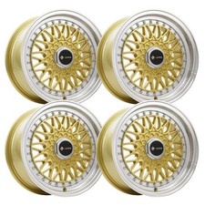 Set-4 Vors Vr3 17x7.5 4x1004x114.3 Gold Machined 33mm Wheels Rims 17 Inch