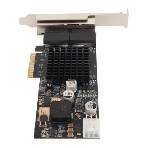 1000Mbps 4 RJ45 Port Network Card For 350 Chip PCI Express X4 NIC Gigab CB - Afbeelding 18 van 22