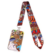 Goofy Cartoon Character with ID Holder Lanyard Keychain