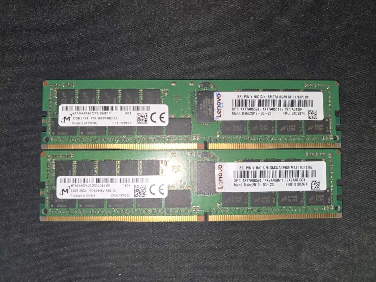 32GB ECC Network Server Memory DDR4 SDRAM for sale | eBay