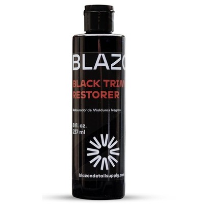 Dye-Infused Black Trim Restorer for Faded Exterior, Deep Black Finish, UV Protec