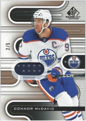 2022-23 Upper Deck SP Game Used Connor McDavid #2 Patch 2/5 SSP Oilers