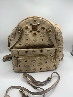 MCM Pre-Owned Authentic Backpack White Free Tracked Shipping